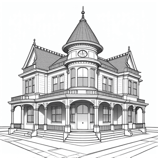 Architecture coloring style