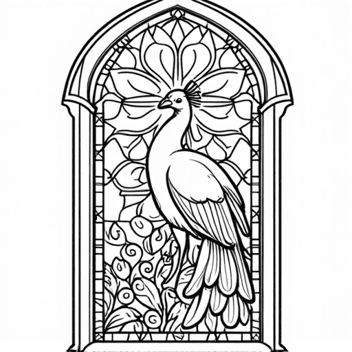 Stained Glass coloring style